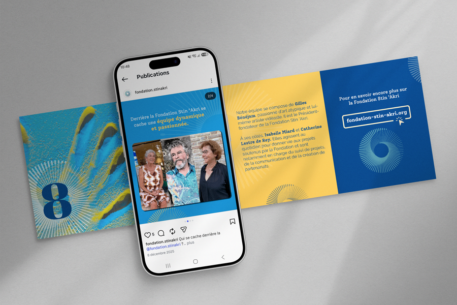 Mockups des visuels du calendrier de l’Avent sur téléphone