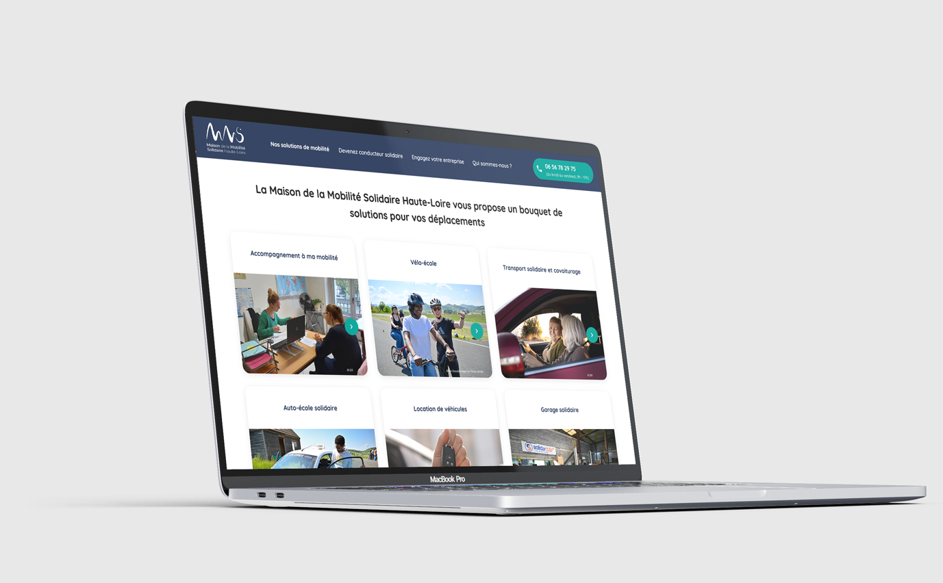 Page des solutions de mobilité du site MMS43